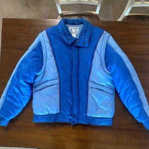 Vintage Alpine Ski Jacket/Men’s Sz LARGE/Convertible Ski Jacket To Vest